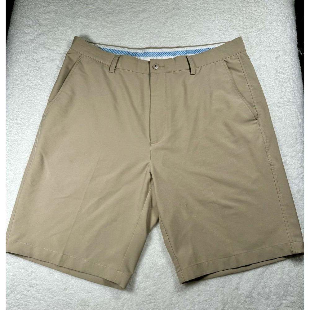 FootJoy Pants Mens 38x10 Khaki Golf  Performance Lightweight Flat Front Shorts‎